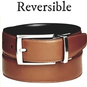 NEW! PERRY ELLIS Men's Reversible Belt Black/Brown 44.